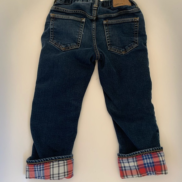 Gap fully Plaid-lined jeans - Picture 4 of 5